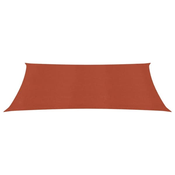 solsejl 3x4,5 m 160 g/m² HDPE terrakotta