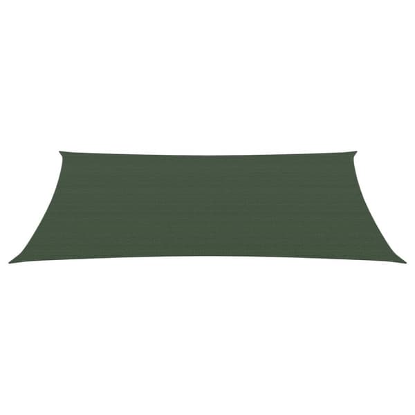 solsejl 2x5 m 160 g/m² HDPE mørkegrøn