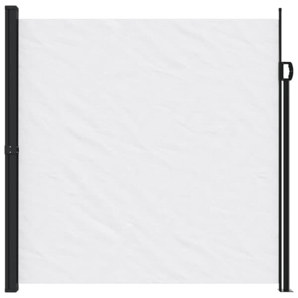sammenrullelig sidemarkise 200x300 cm hvid