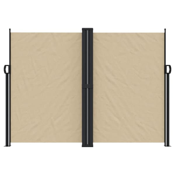 Sisäänvedettävä sivumarkiisi beige 180x600 cm