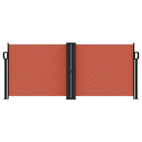sammenrullelig sidemarkise 100x600 cm terrakottafarvet
