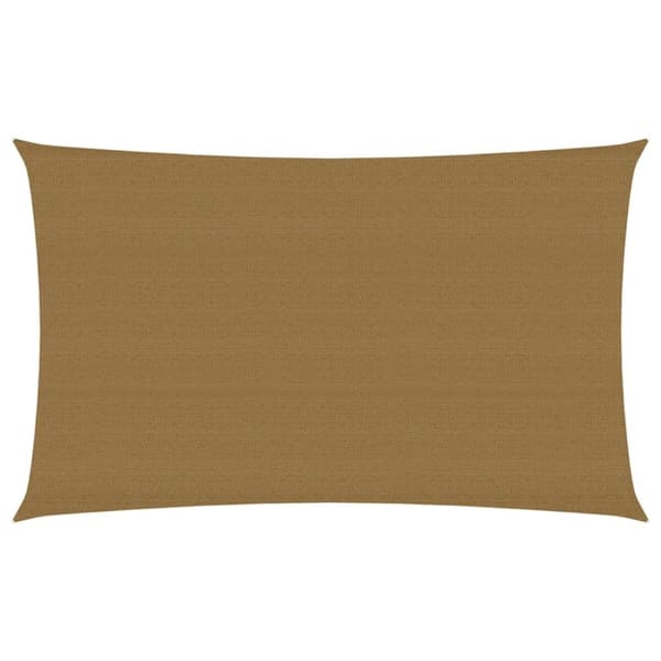 solsejl 160 g/m² 5x8 m HDPE gråbrun