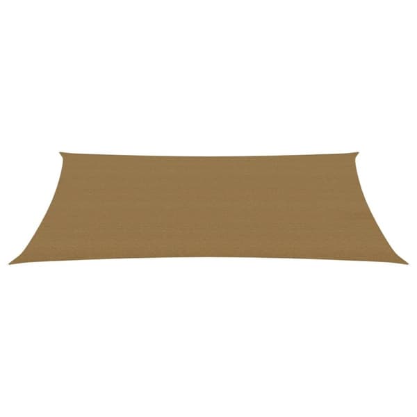 solsejl 160 g/m² 3x6 m HDPE gråbrun