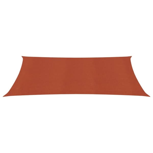 solsejl 3x6 m 160 g/m² HDPE terrakotta