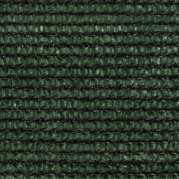 solsejl 6x8 m 160 g/m² HDPE mørkegrøn