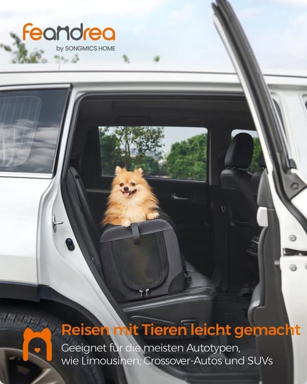 Rootz Grå Metalramme Hundeboks - Kæledyrsholder - Bærbar kasse - PVC-belagt - Fleeceforet - Letvægts - Kompakt - 50 cm x 35 cm x 35 cm