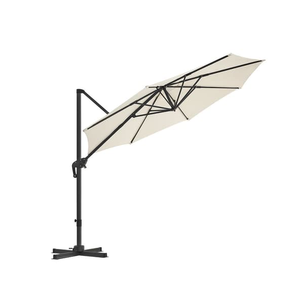 Rootz 3m ulokevarjo - Aurinkovarjo - Ulkovarjostin - UV-suoja - 240 g/m² Polyesterikangas - 3m x 2,5m x 18,5kg