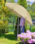 Pikkukuva 4 / 6: Puutarhasateenvarjo 240cm - ecru katkaisutoiminnolla