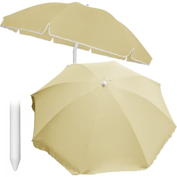 Haveparaply 240cm - ecru med brydefunktion