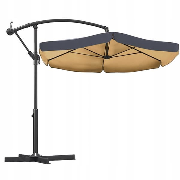 XXL trädgårdsparaply med bom - 350 cm