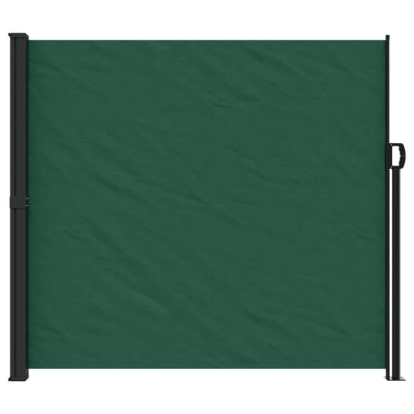vidaXL Uttrekkbar sidemarkise mørkegrønn 180x300 cm