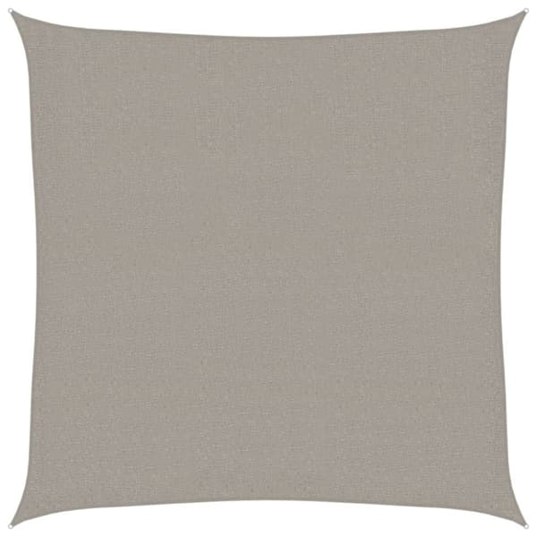 vidaXL Aurinkopurje 160 g/m² vaaleanharmaa 2,5x2,5 m HDPE