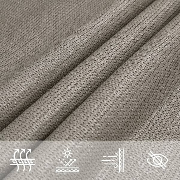 vidaXL Aurinkopurje 160 g/m² suorakaide vaaleanharmaa 4x7 m HDPE