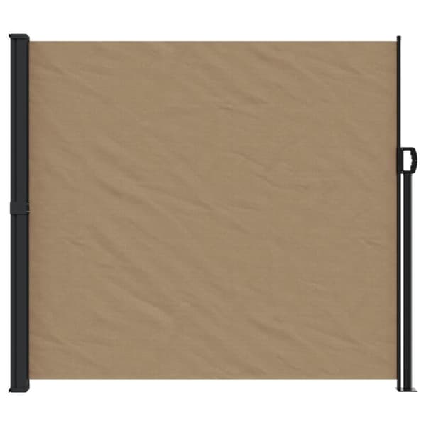 vidaXL Uttrekkbar sidemarkise gråbrun 180x500 cm