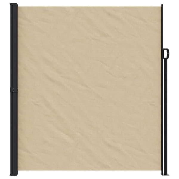 vidaXL Sisäänvedettävä sivumarkiisi beige 220x500 cm