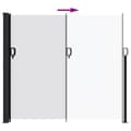 Miniatyrbillede 2 af 7: vidaXL sammenrullelig sidemarkise 180x300 cm hvid