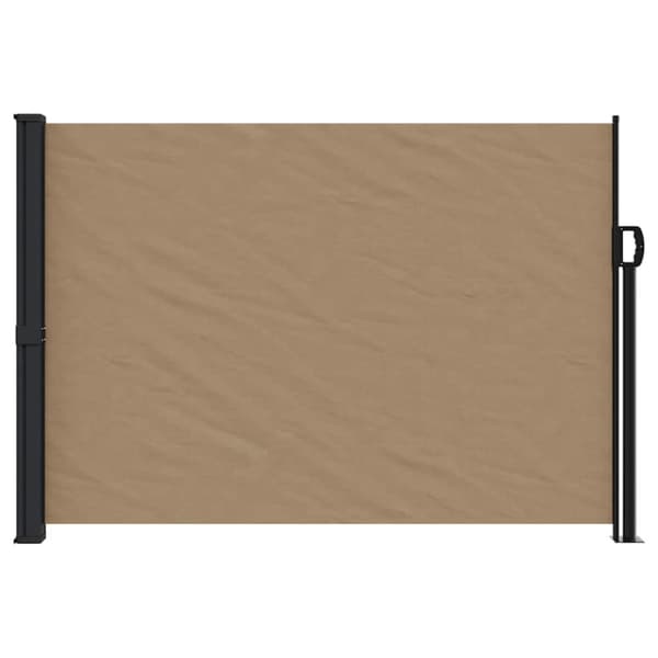 vidaXL Uttrekkbar sidemarkise gråbrun 140x300 cm