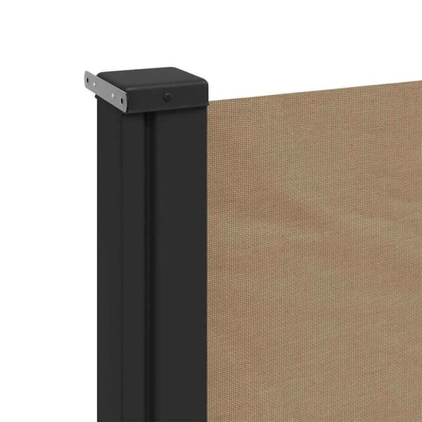 vidaXL Uttrekkbar sidemarkise gråbrun 140x300 cm