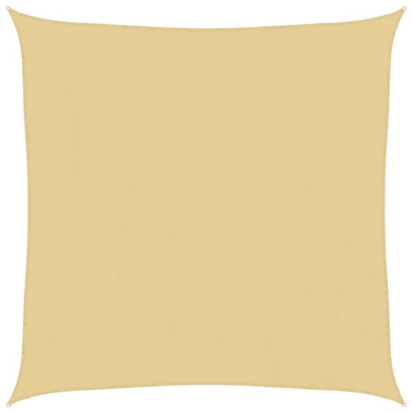 vidaXL Solseil sand 3x3 m 100% polyester oxford