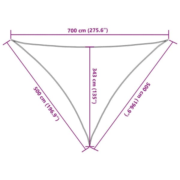 vidaXL Aurinkopurje hiekka 7x5x5 m 100% Oxford polyesteri