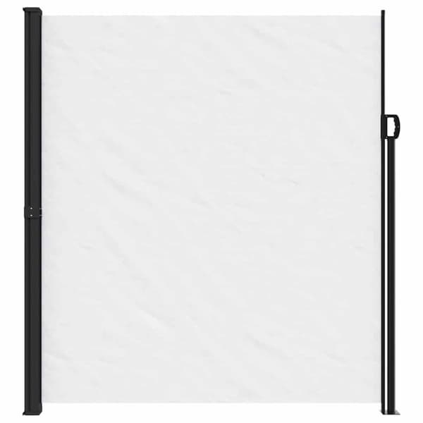 vidaXL Uttrekkbar sidemarkise hvit 220x600 cm
