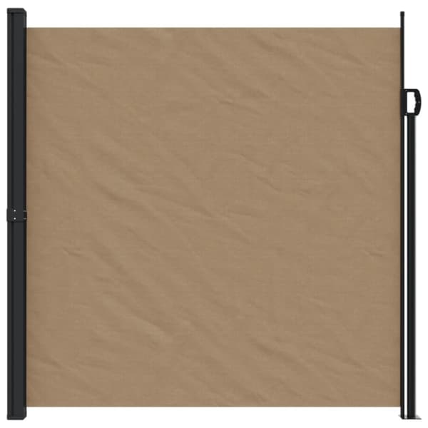 vidaXL Uttrekkbar sidemarkise gråbrun 200x500 cm
