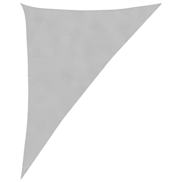 vidaXL solsejl 4x5x6,4 m 100 % polyesterstof lysegrå