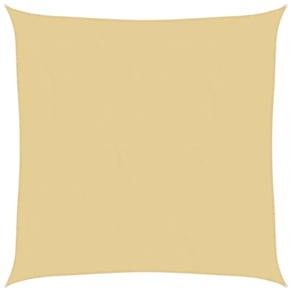 vidaXL solsejl 7x7 m 100 % polyesterstof sandfarvet