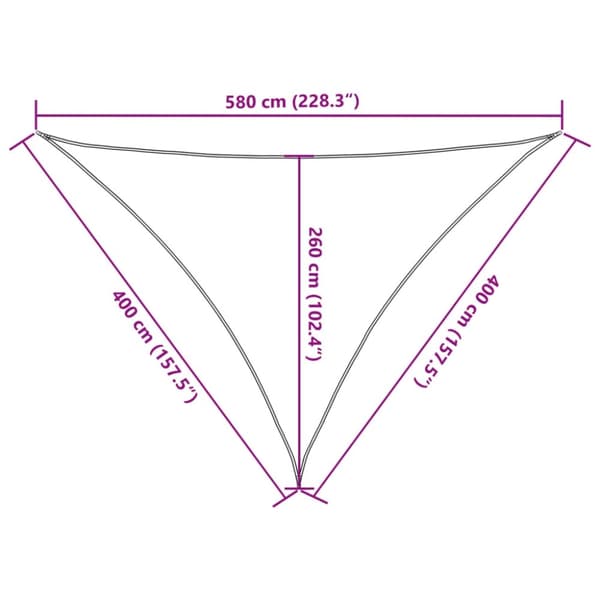 vidaXL Aurinkopurje hiekka 4x4x5,8 m 100% Oxford polyesteri