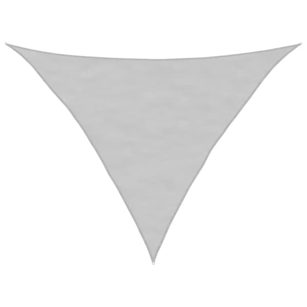 vidaXL Solseil lysegrå 2,5x2,5x3,5 m 100% polyester oxford