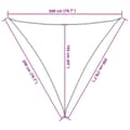 Miniatyrbilde 9 av 10: vidaXL Solseil hvit 2x2x2 m 100% polyester oxford