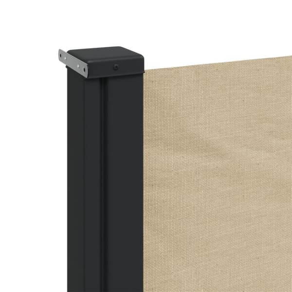 vidaXL Uttrekkbar sidemarkise beige 200x500 cm