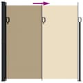 Miniatyrbillede 5 af 10: vidaXL Indragbar sidomarkis beige 200x500 cm