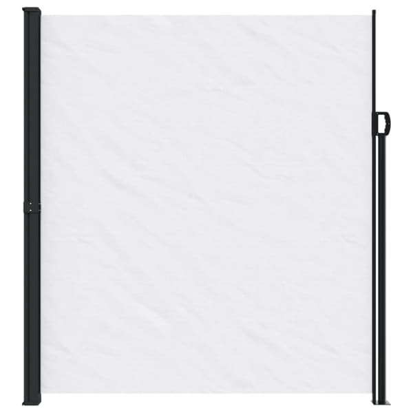 vidaXL Uttrekkbar sidemarkise hvit 220x300 cm