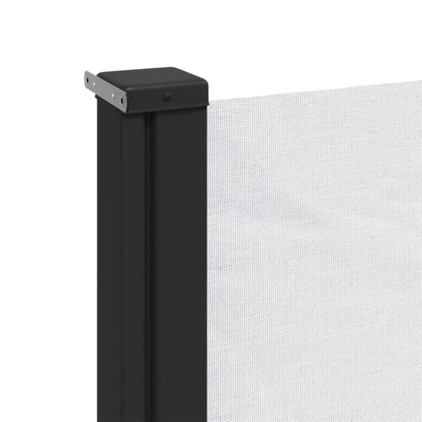 vidaXL Uttrekkbar sidemarkise hvit 220x300 cm