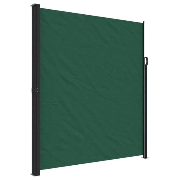 vidaXL Uttrekkbar sidemarkise mørkegrønn 220x300 cm