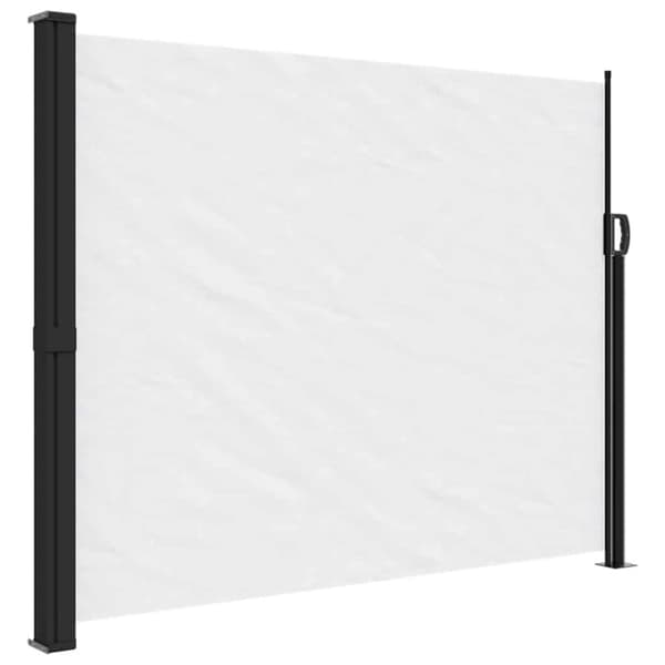 vidaXL sammenrullelig sidemarkise 160x300 cm hvid