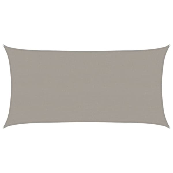 vidaXL Solsegel 160 g/m² rektangulär ljusgrå 2,5x4,5 m HDPE