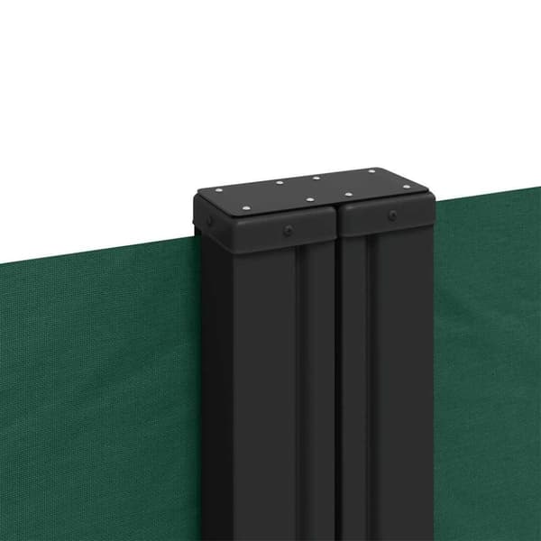 vidaXL sammenrullelig sidemarkise 180x600 cm mørkegrøn