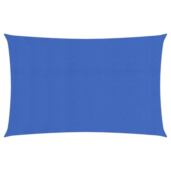 vidaXL Solseil 160 g/m² rektangulær blå 3x6 m HDPE