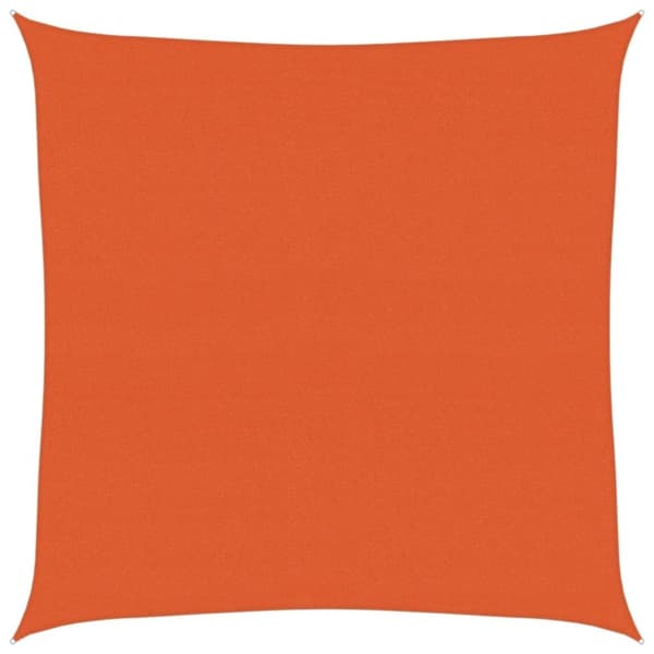 vidaXL solsejl 4x4 m 160 g/m² firkantet HDPE orange