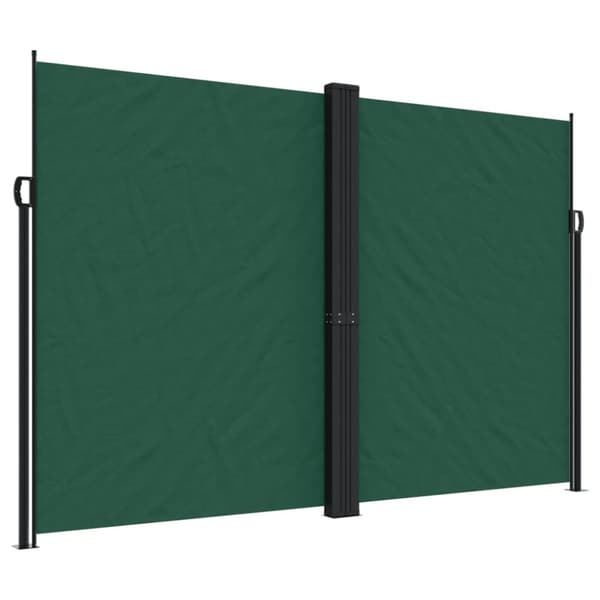 vidaXL sidemarkise 220x1000 cm sammenrullelig mørkegrøn