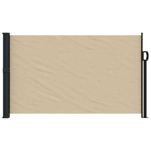 vidaXL Uttrekkbar sidemarkise beige 120x600 cm