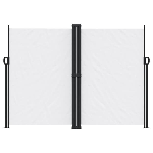 vidaXL Uttrekkbar sidemarkise 180x1200 cm hvit