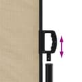 Miniatyrbillede 6 af 10: vidaXL sammenrullelig sidemarkise 160x300 cm beige