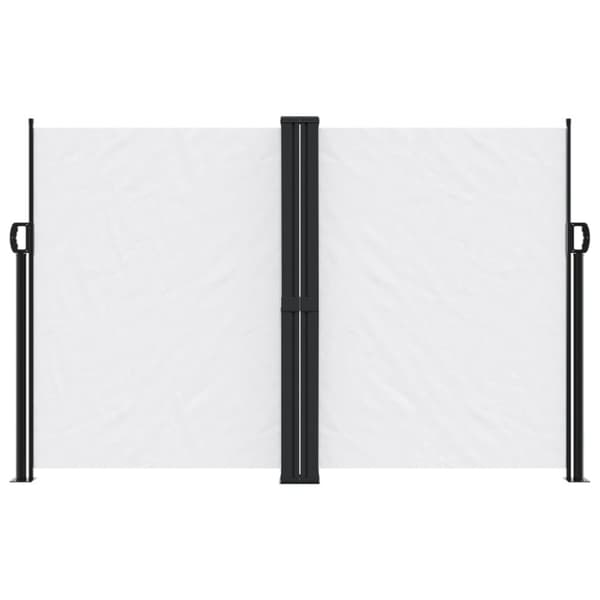 vidaXL Uttrekkbar sidemarkise hvit 160x600 cm