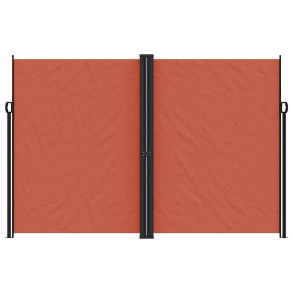 vidaXL Uttrekkbar sidemarkise terrakotta 220x600 cm