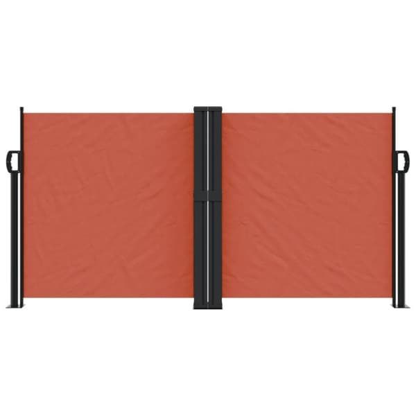 vidaXL Uttrekkbar sidemarkise 120x1000 cm terrakotta
