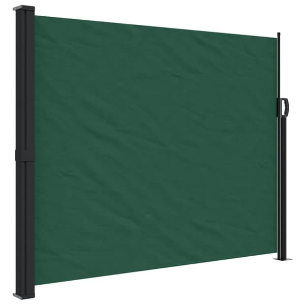 vidaXL Uttrekkbar sidemarkise mørkegrønn 160x300 cm