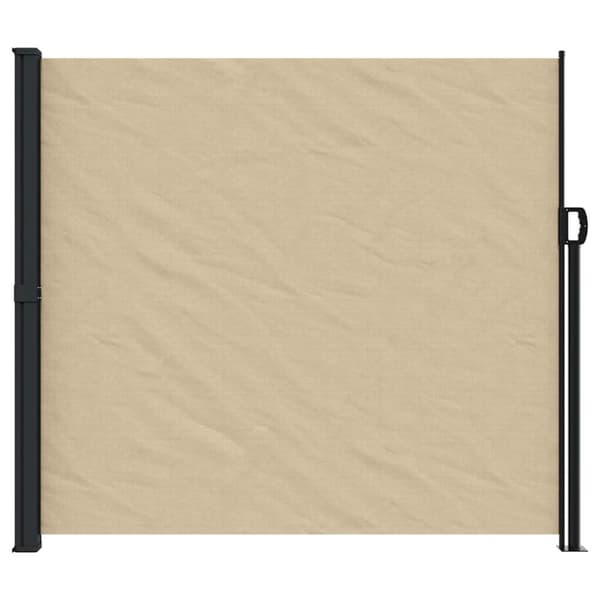 vidaXL Uttrekkbar sidemarkise beige 180x600 cm